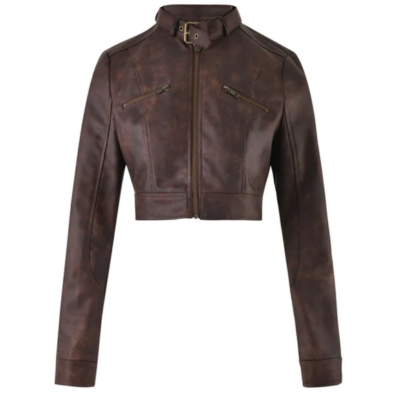 I.AM.GIA Jackets & Blazers - I.AM.GIA AROX JACKET Dark Brown faux leather Jacket size XXS SOLD OUT IN STORES